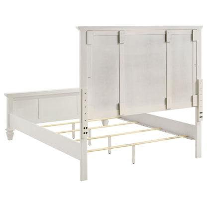 Copper - Queen Panel Bed With Structured Headboard And Slatted Design - White - The Sleep Loft - Online Mattress Showroom NYC