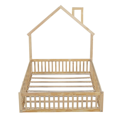 House Platform Bed With Guardrail - The Sleep Loft - Online Mattress Showroom NYC