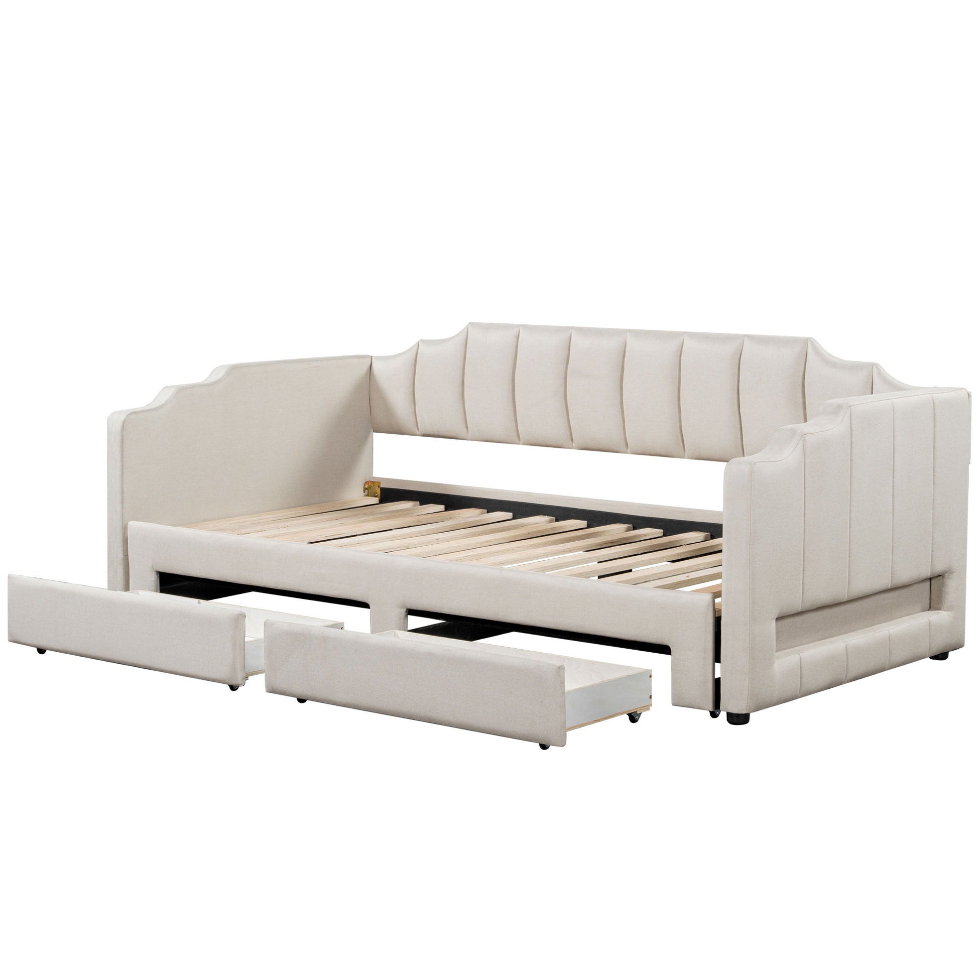 Extendable Daybed With LED Light And 2 Storage Drawers - The Sleep Loft - Online Mattress Showroom NYC