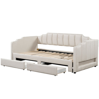 Extendable Daybed With LED Light And 2 Storage Drawers - The Sleep Loft - Online Mattress Showroom NYC