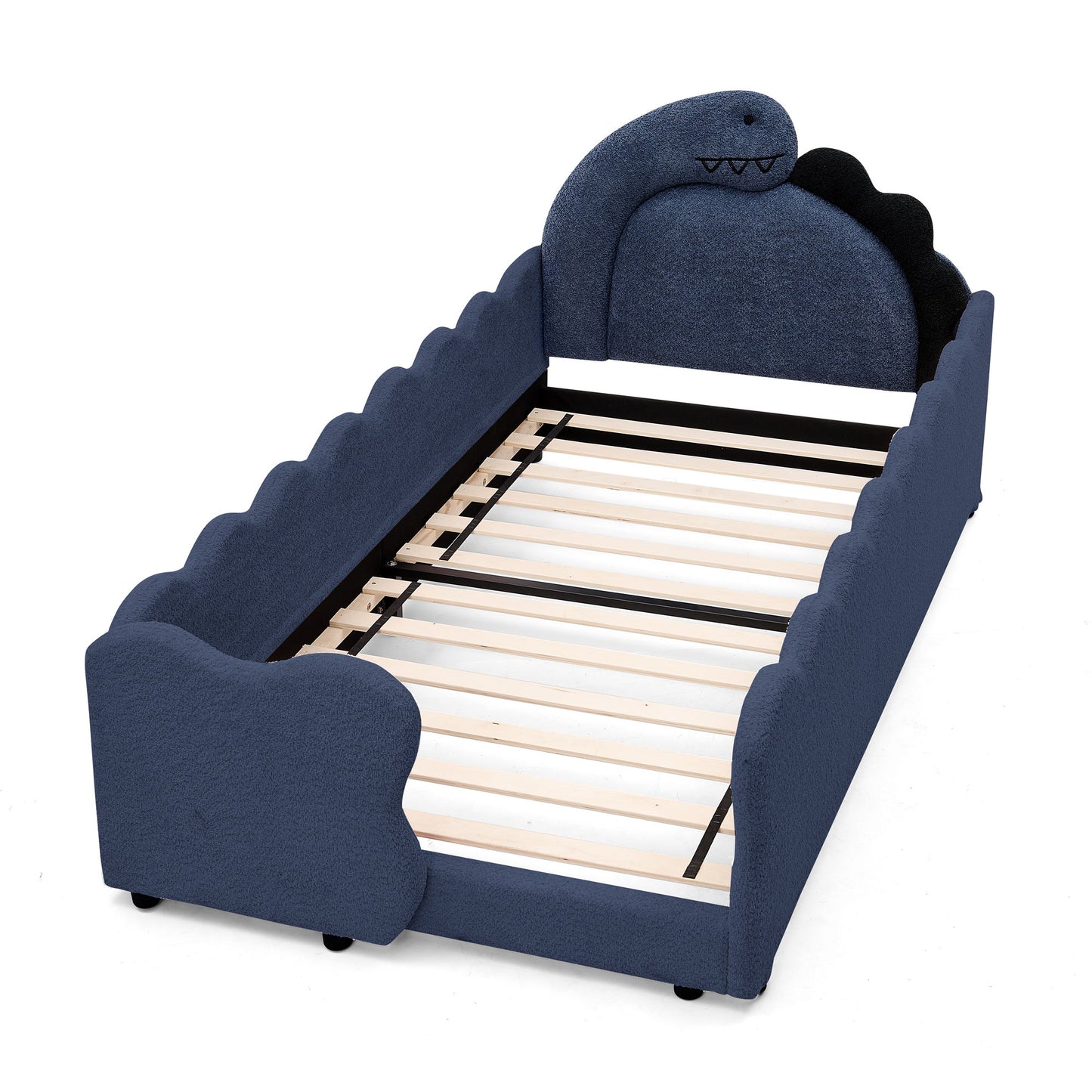 Cute Dinosaur Shaped Bed With Safety Guardrail, Toddler Frame - The Sleep Loft - Online Mattress Showroom NYC