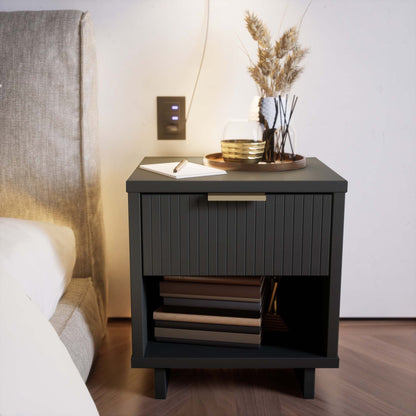 Granville - Nightstand With 1 Drawer - The Sleep Loft - Online Mattress Showroom NYC