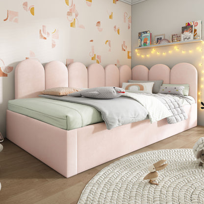 Upholstered Daybed With Metal Slatted Base - The Sleep Loft - Online Mattress Showroom NYC