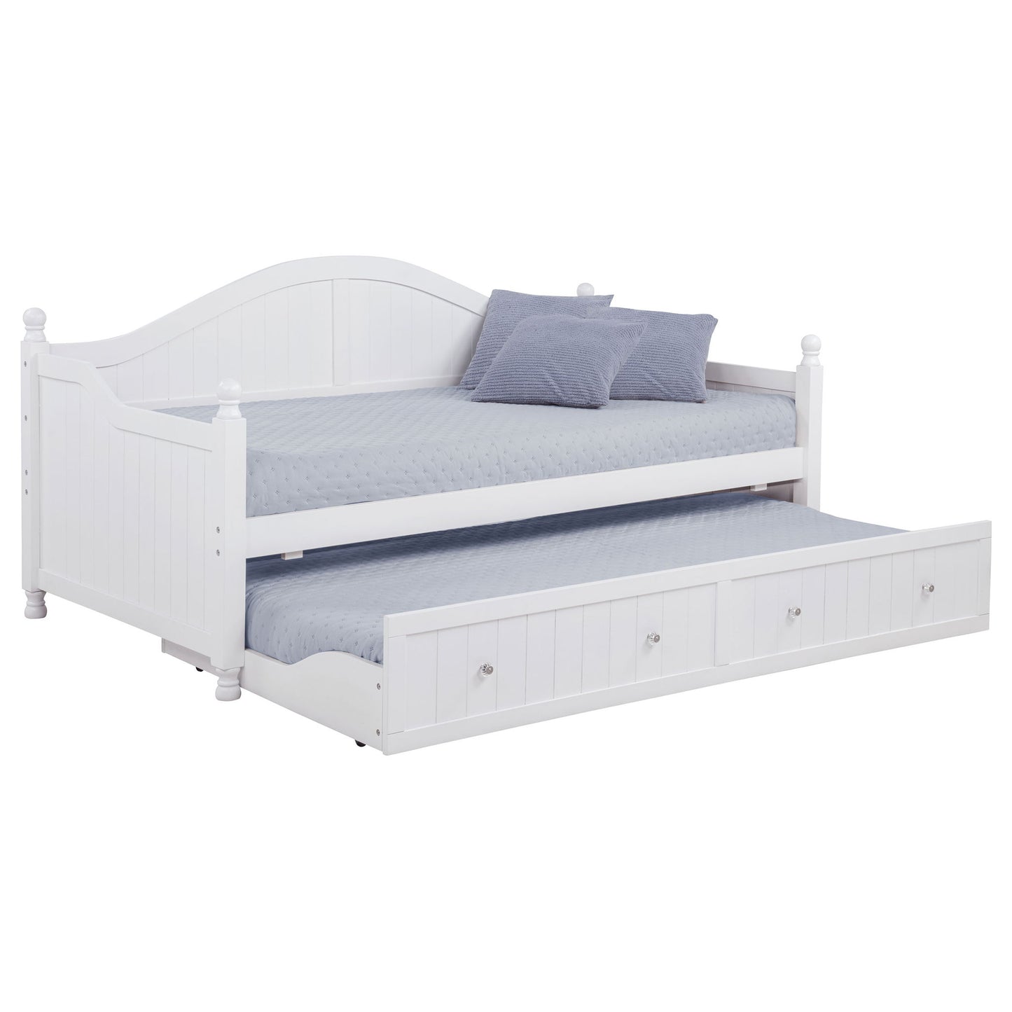 Twin Daybed With Trundle Storage Bed - White - The Sleep Loft - Online Mattress Showroom NYC