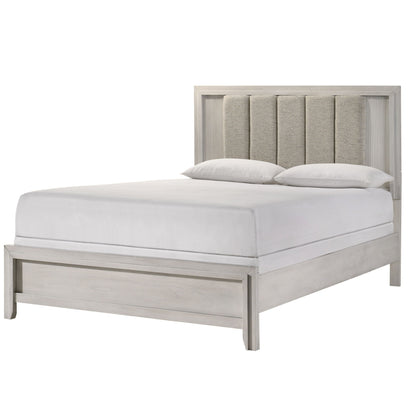 Plush Upholstered Headboard Framed Bed