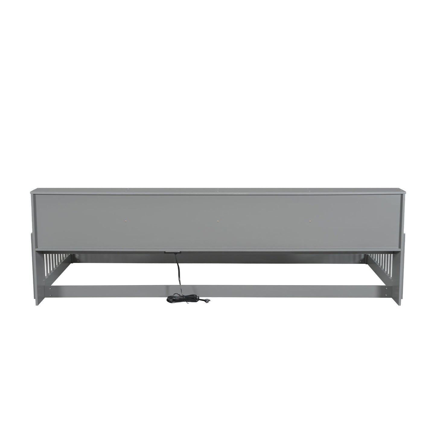 Twin Long Floor Bed With Storage Cabinets And USB Ports - Gray - The Sleep Loft - Online Mattress Showroom NYC
