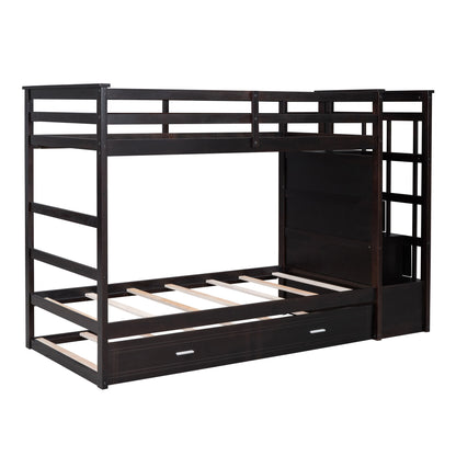 Bunk Bed With Trundle And Staircase - The Sleep Loft - Online Mattress Showroom NYC