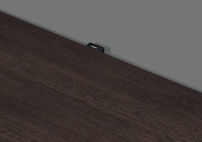 Carena - Night Stand With USB - White / Walnut - The Sleep Loft - Online Mattress Showroom NYC