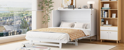 Murphy Bed With Frosted Glass Doors Design, Fake Drawers, Metal Legs - The Sleep Loft - Online Mattress Showroom NYC