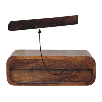 Avora - Wall Mounted 1 Drawer Nightstand - The Sleep Loft - Online Mattress Showroom NYC