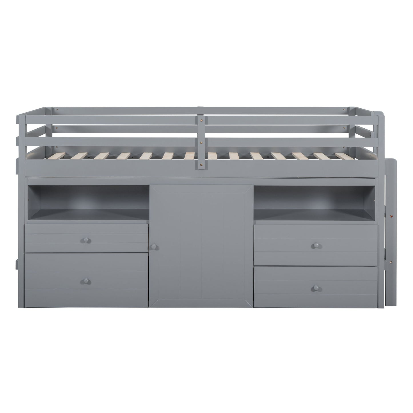 Loft Bed With 4 Drawers, Underneath Cabinet And Shelves - The Sleep Loft - Online Mattress Showroom NYC