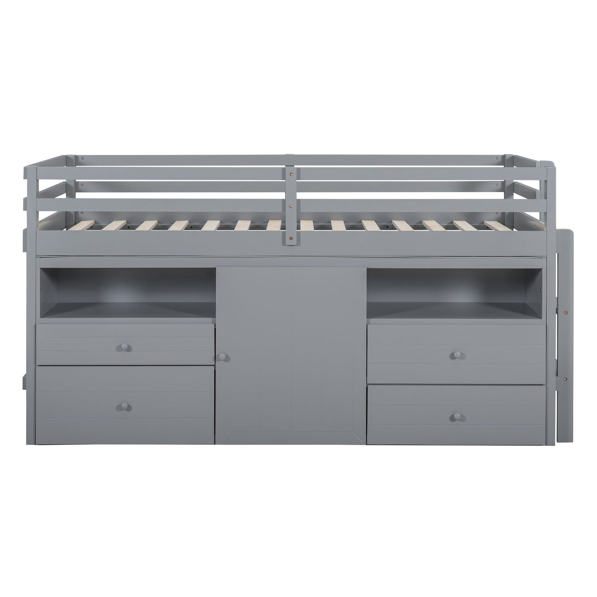 Loft Bed With 4 Drawers, Underneath Cabinet And Shelves - The Sleep Loft - Online Mattress Showroom NYC