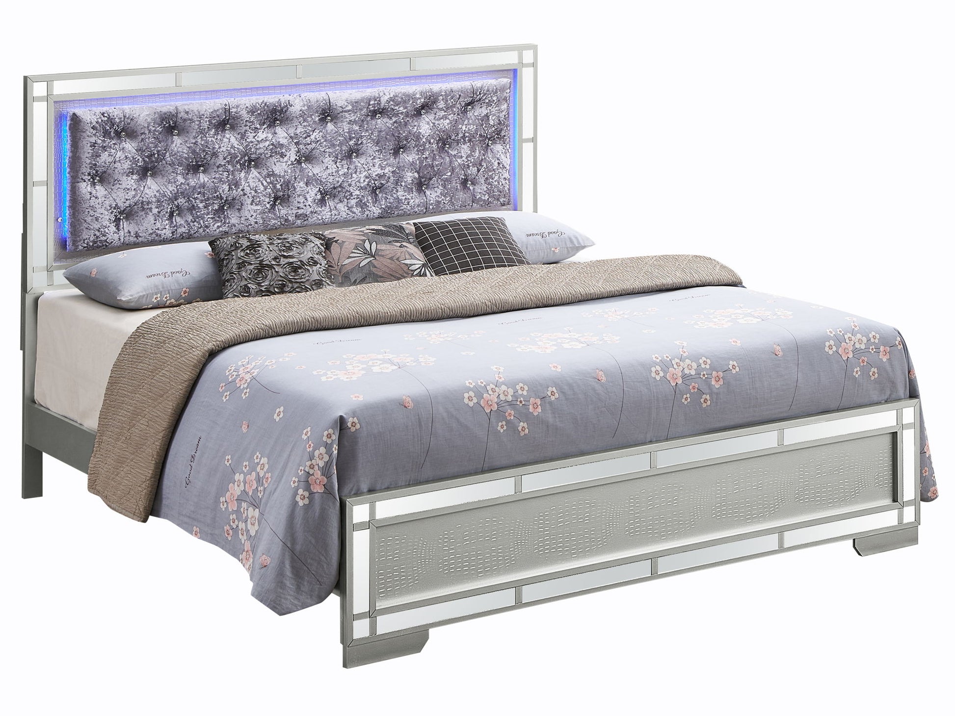 Madison - Upholstered Bed With LED - The Sleep Loft - Online Mattress Showroom NYC
