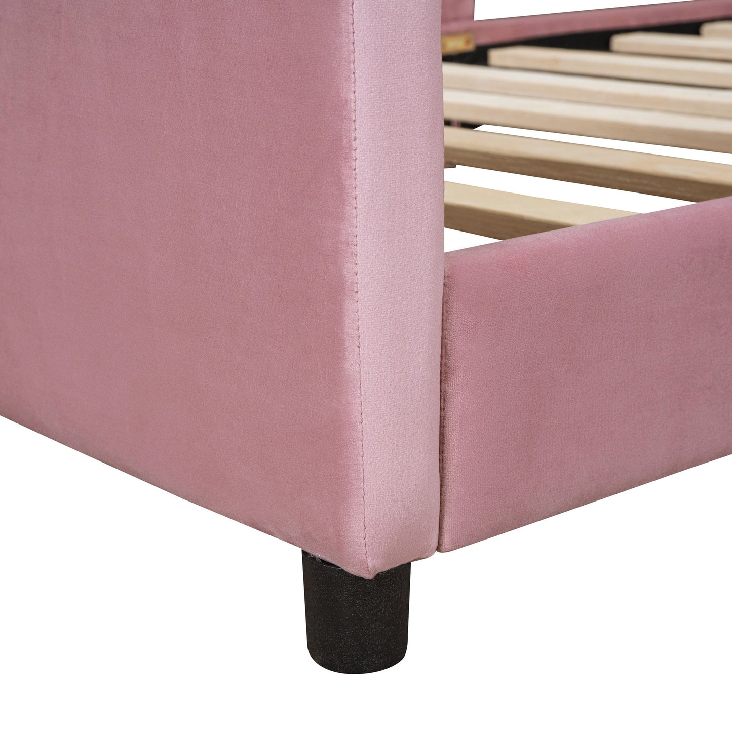 Upholstered Daybed With Rabbit Ear Shaped Headboard - The Sleep Loft - Online Mattress Showroom NYC