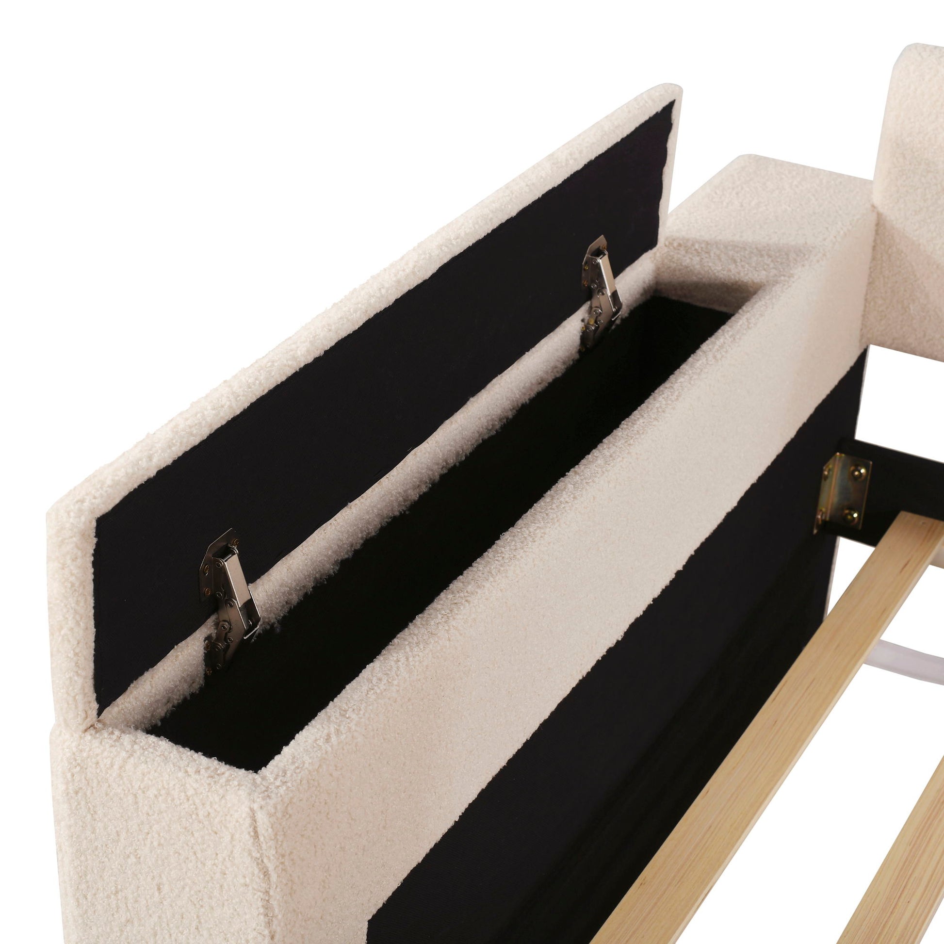 Upholstered Daybed With Storage Armrests, Trundle And Latest Integrated tooth Audio System - The Sleep Loft - Online Mattress Showroom NYC