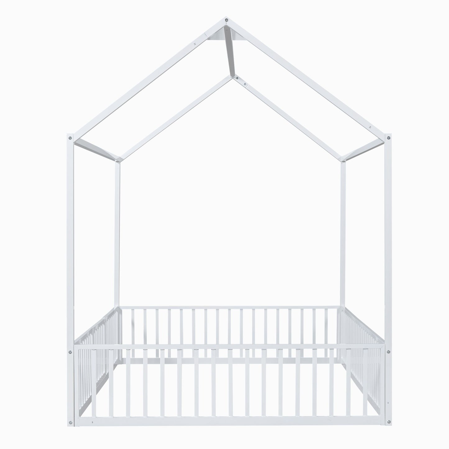 Metal House Bed With Fence And Door - The Sleep Loft - Online Mattress Showroom NYC