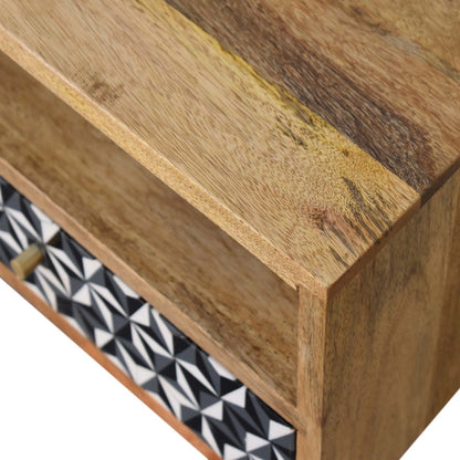 Mosaic Nightstand, 1 Drawer - Oak - The Sleep Loft - Online Mattress Showroom NYC