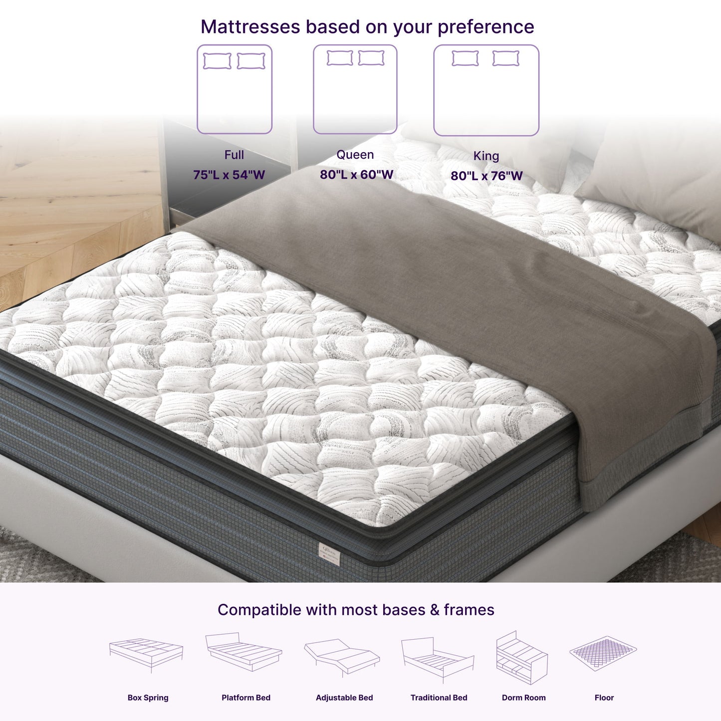 Isabella - 14" Hybrid Pillow Top Mattress - The Sleep Loft - Online Mattress Showroom NYC