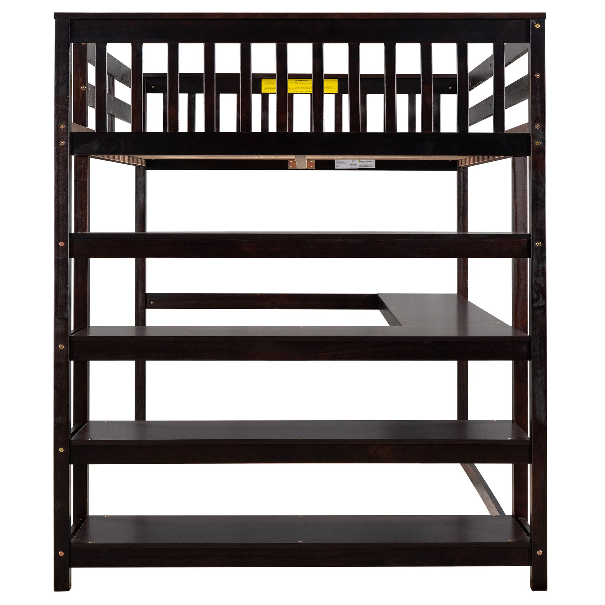 Loft Bed With Storage Shelves And Under Bed Desk - The Sleep Loft - Online Mattress Showroom NYC