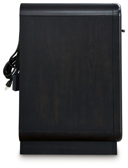 Rowanbeck - One Drawer Night Stand - Black - The Sleep Loft - Online Mattress Showroom NYC