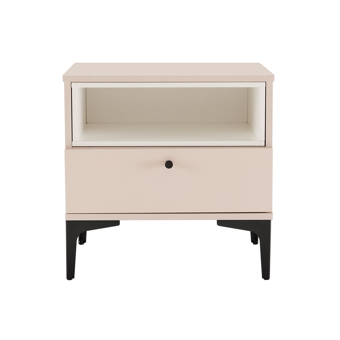 Amara - Nightstand With 1 Drawer - The Sleep Loft - Online Mattress Showroom NYC
