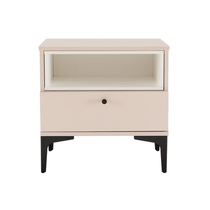 Amara - Nightstand With 1 Drawer - The Sleep Loft - Online Mattress Showroom NYC