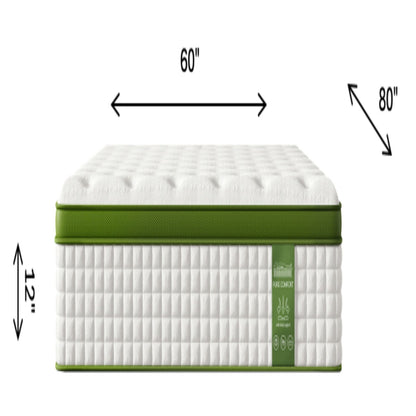 12" Hybrid Mattress With Gel Memory Foam & Pocket Springs - The Sleep Loft - Online Mattress Showroom NYC