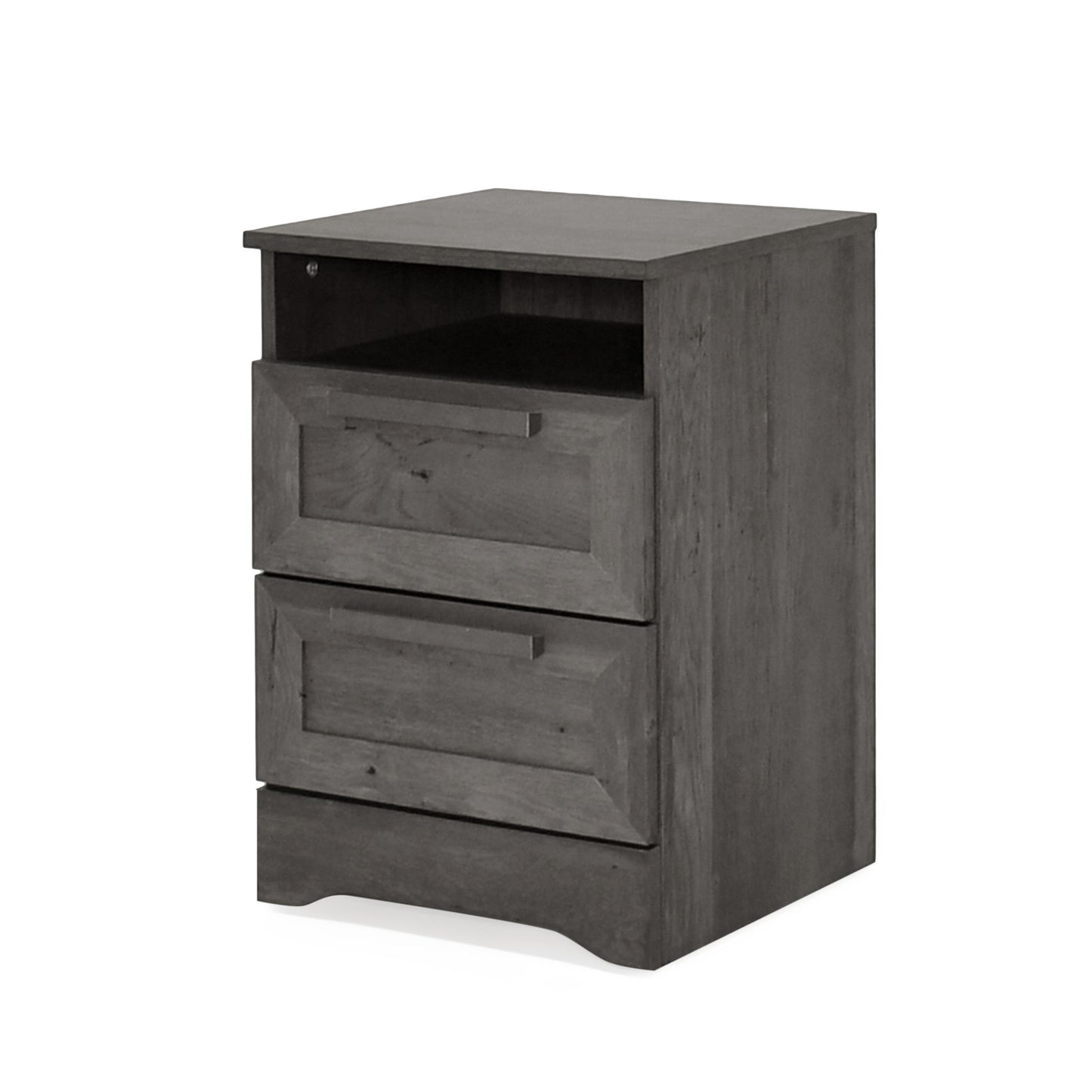 Broxon - Rustic Drawer Nightstand - The Sleep Loft - Online Mattress Showroom NYC