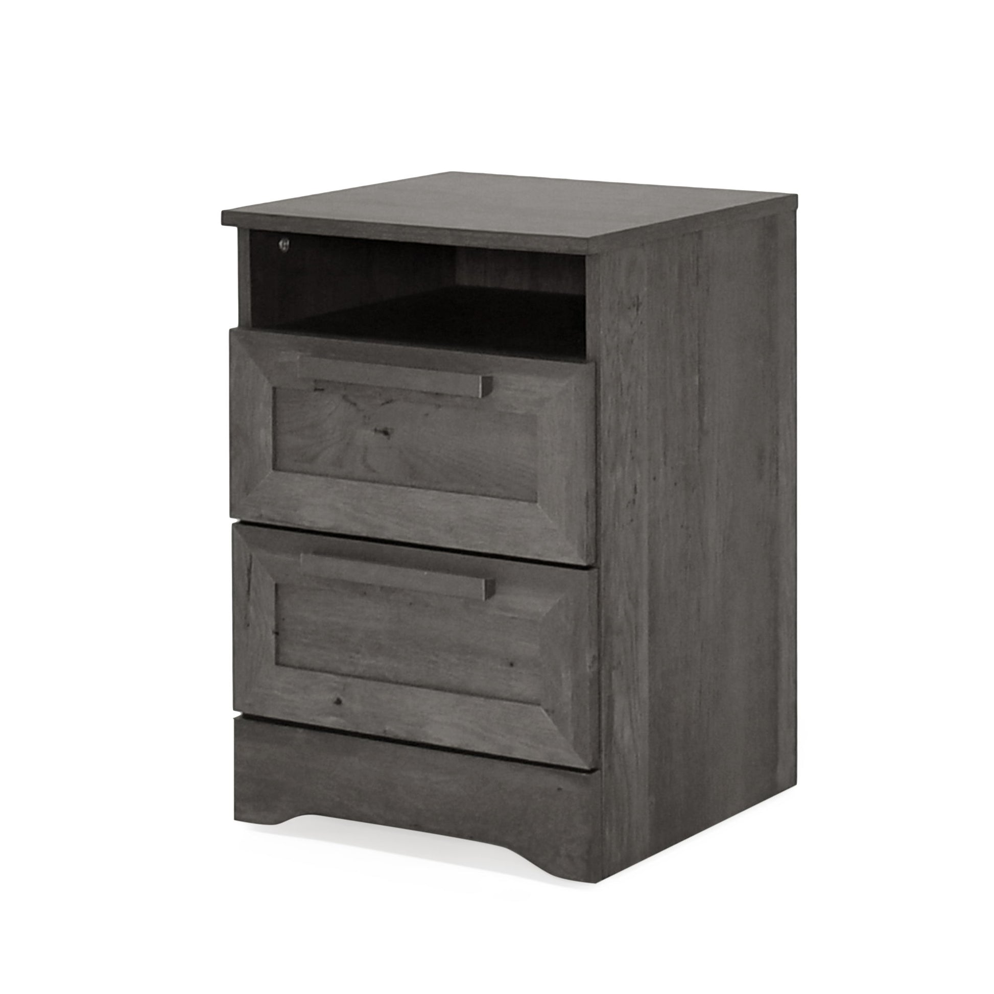Broxon - Rustic Drawer Nightstand - The Sleep Loft - Online Mattress Showroom NYC