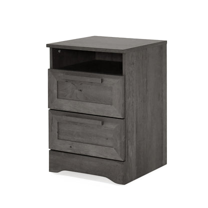 Broxon - Rustic Drawer Nightstand - The Sleep Loft - Online Mattress Showroom NYC