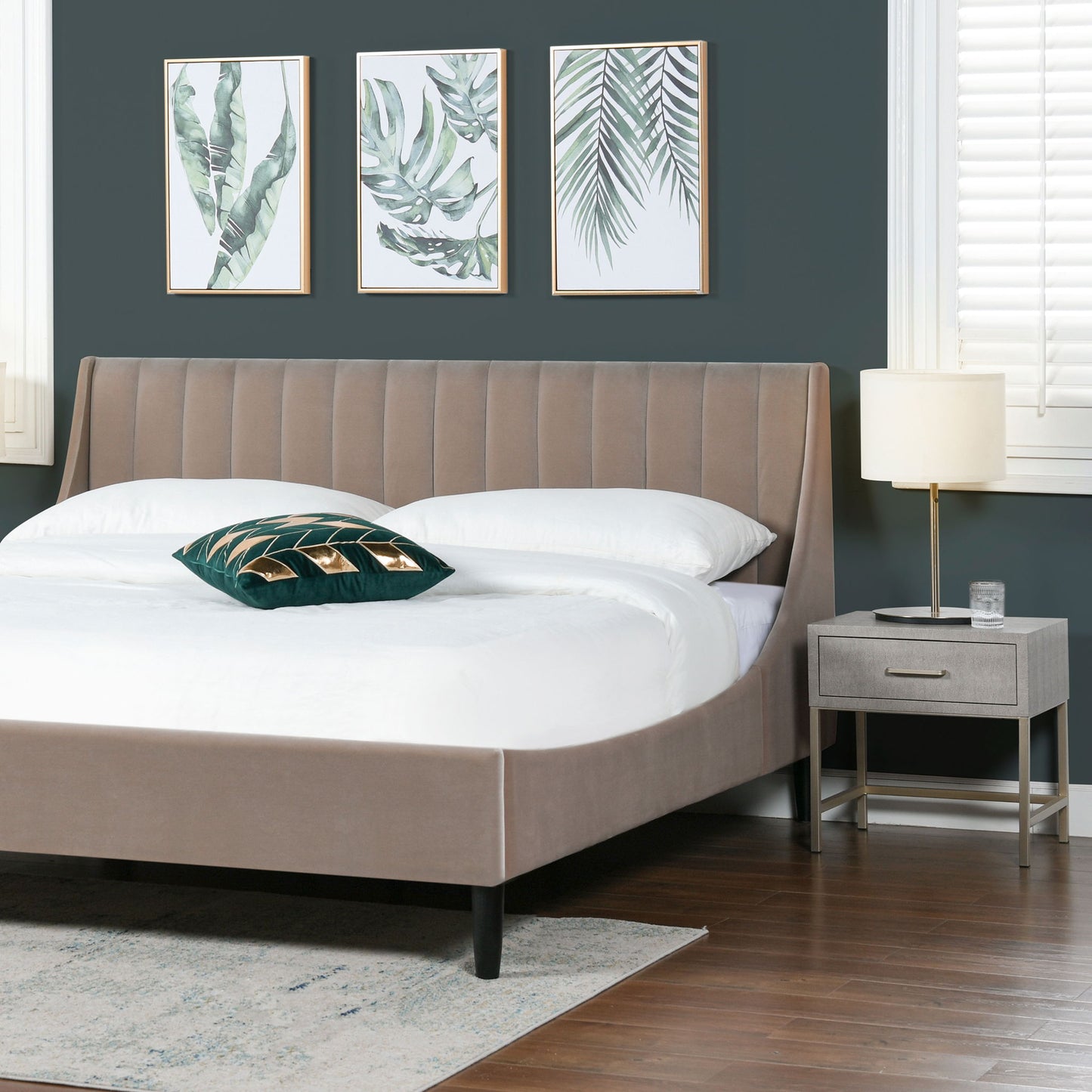 Aspen - Vertical Tufted Modern Headboard Platform Bed Set - The Sleep Loft - Online Mattress Showroom NYC