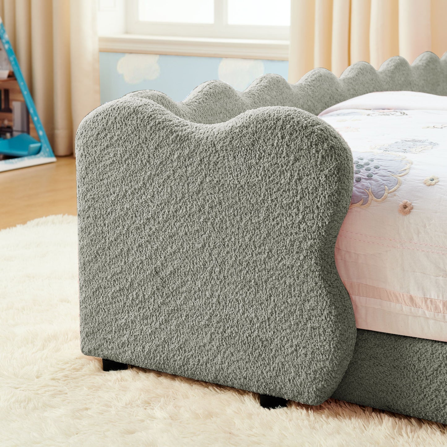Cute Dinosaur Shaped Bed With Safety Guardrail, Toddler Frame - The Sleep Loft - Online Mattress Showroom NYC