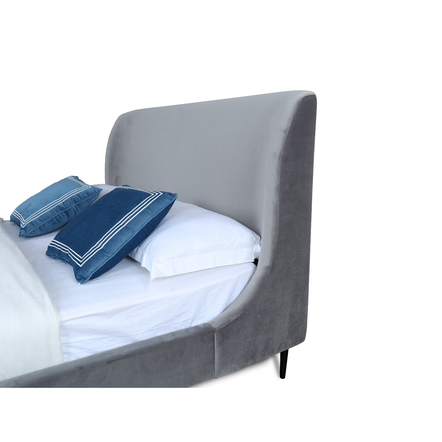 Heather - Upholstered Bed With Curved Headboard - The Sleep Loft - Online Mattress Showroom NYC