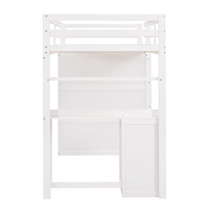 Loft Bed With Drawers, Desk, And Wardrobe - The Sleep Loft - Online Mattress Showroom NYC