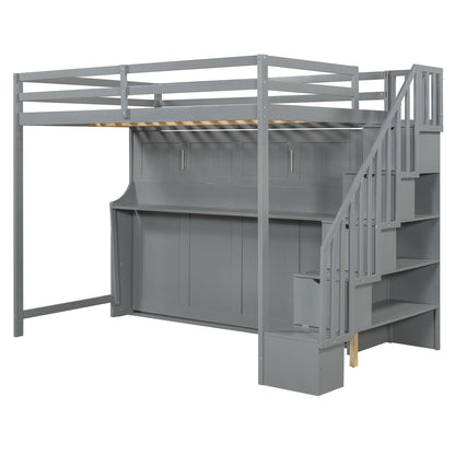 Murphy Bed With Smart Hydraulic System And Desk Design - The Sleep Loft - Online Mattress Showroom NYC