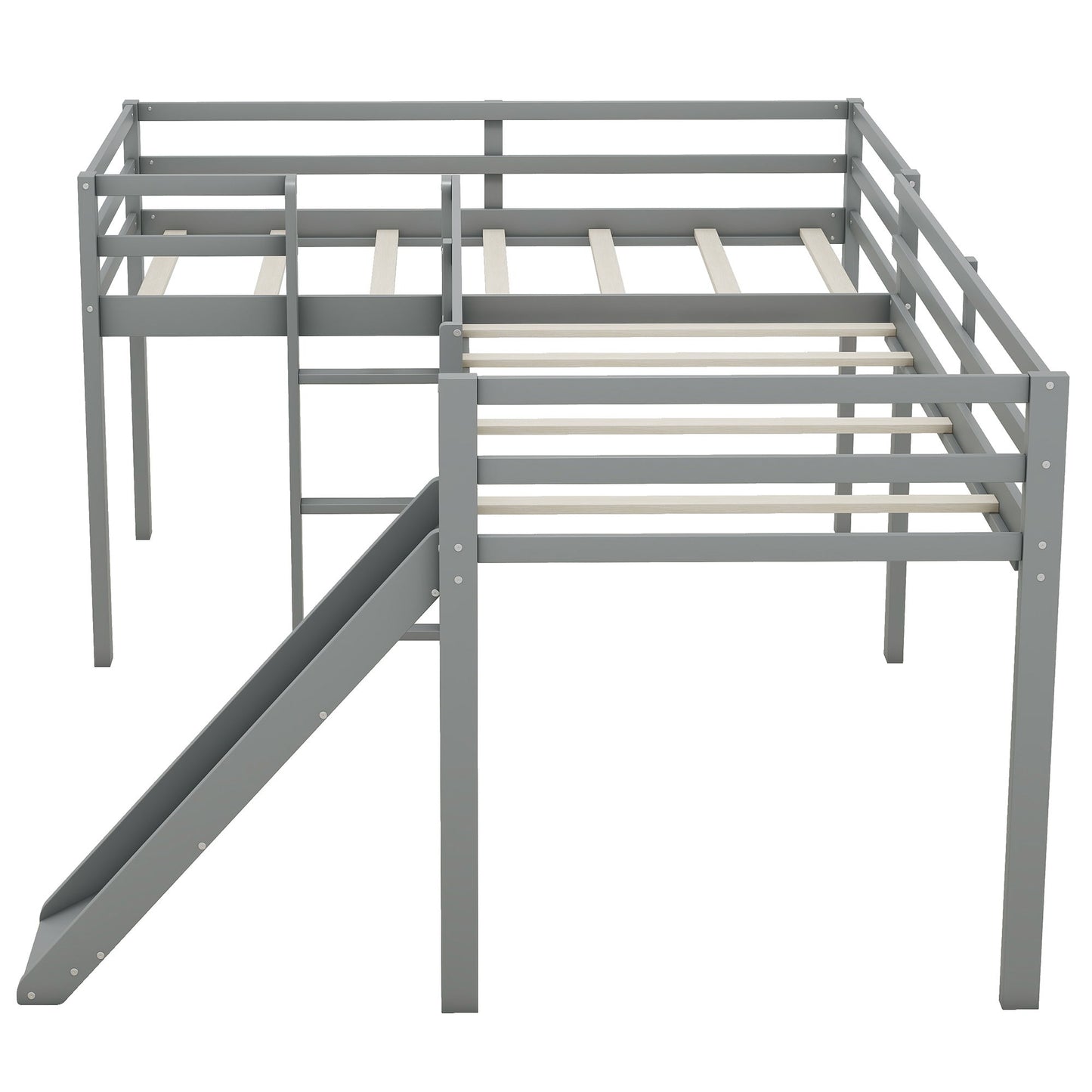 L Shaped Loft Bed With Ladder And Slide - The Sleep Loft - Online Mattress Showroom NYC