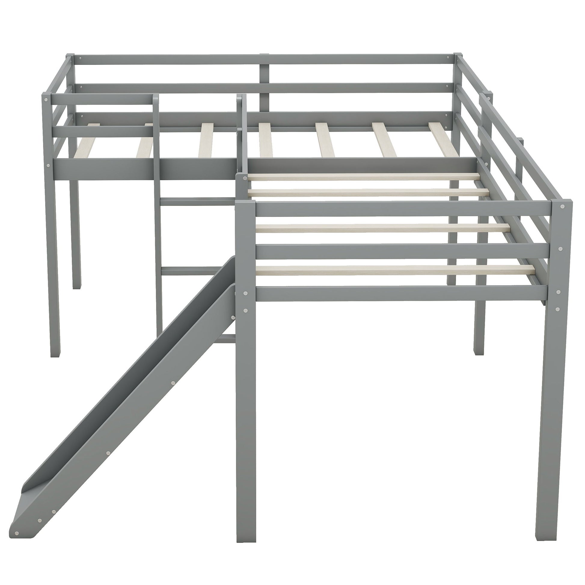 L Shaped Loft Bed With Ladder And Slide - The Sleep Loft - Online Mattress Showroom NYC