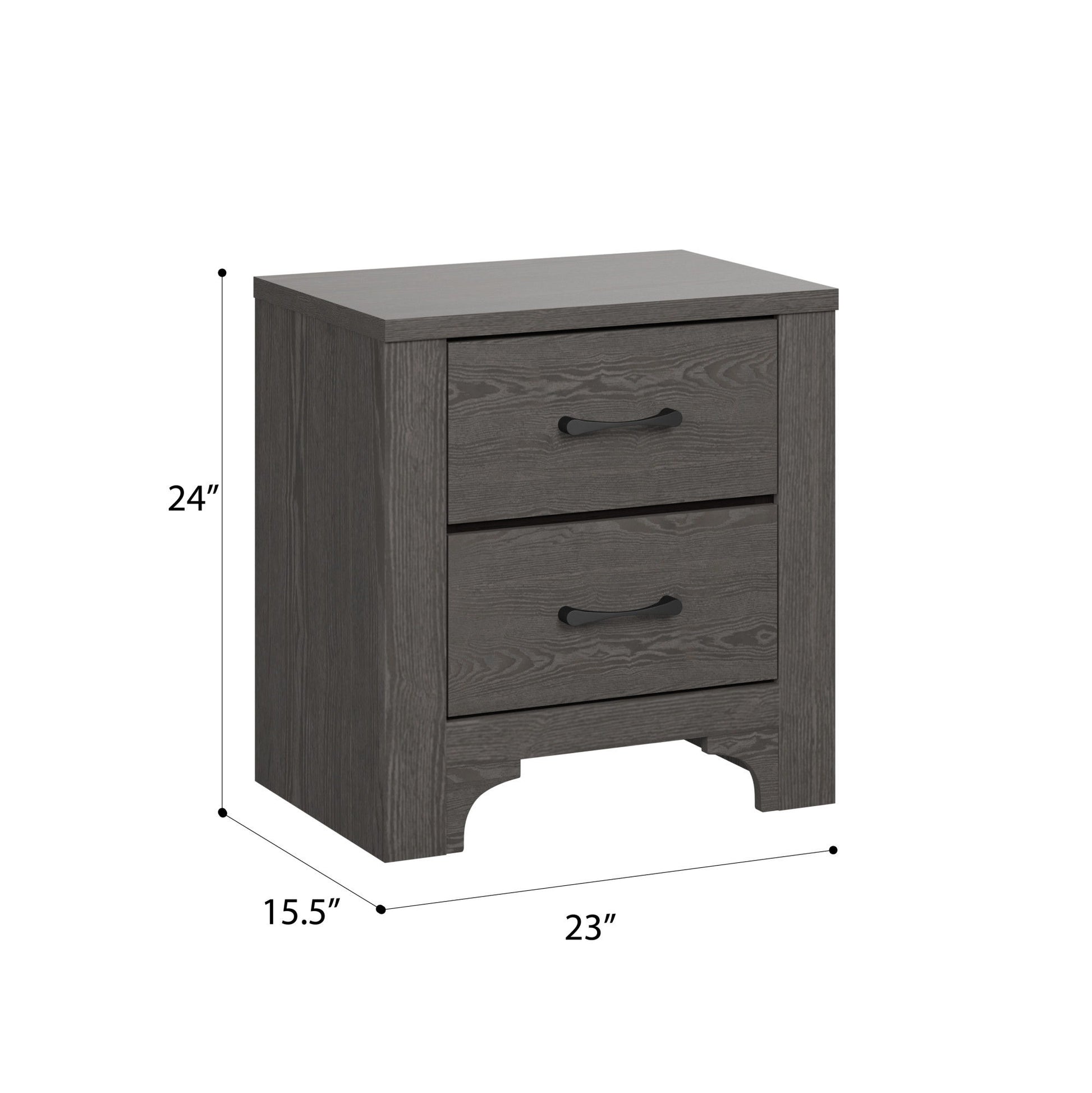 Junipe - 2 Drawer Nightstand - Brown - The Sleep Loft - Online Mattress Showroom NYC