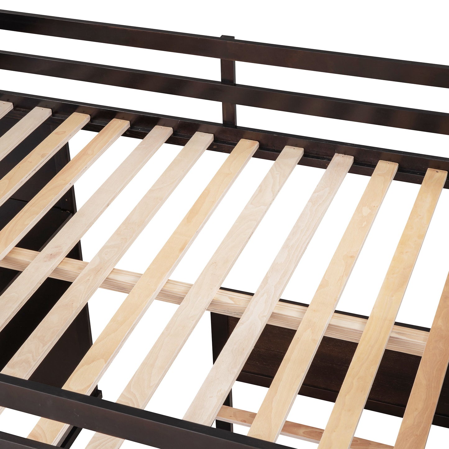 Loft Bed With A Twin Size Standalone Bed, Shelves, Desk, And Wardrobe - The Sleep Loft - Online Mattress Showroom NYC