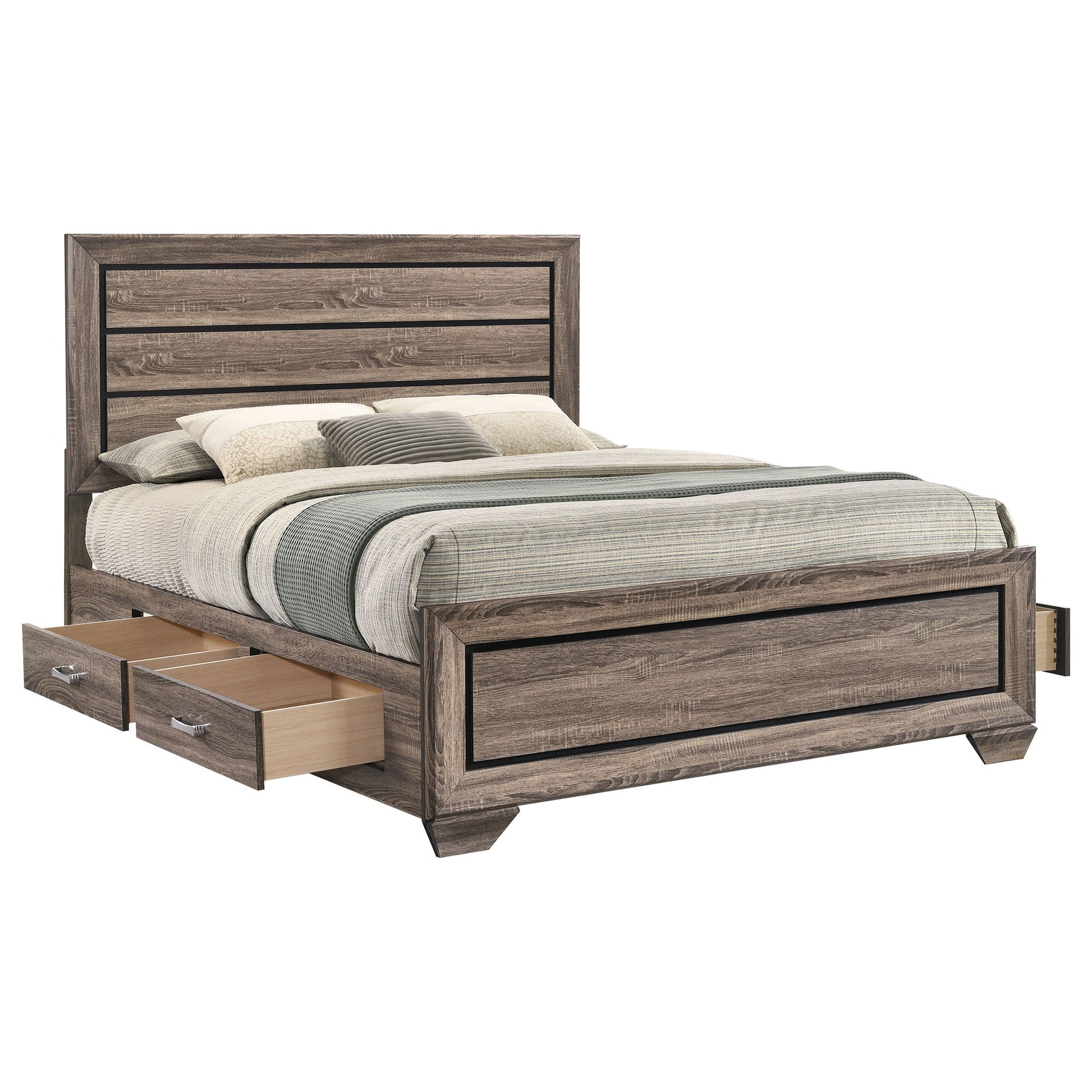 Queen Storage Bed With Underbed Drawers - Brown - The Sleep Loft - Online Mattress Showroom NYC