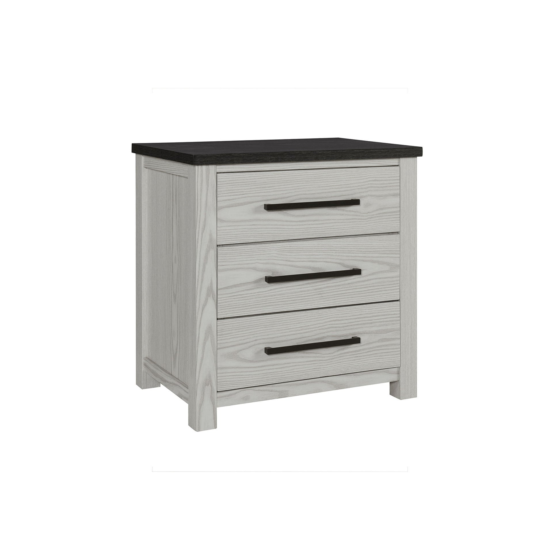 Avery - Nightstand With Top Spacious Drawers, Block Feet - Beige - The Sleep Loft - Online Mattress Showroom NYC