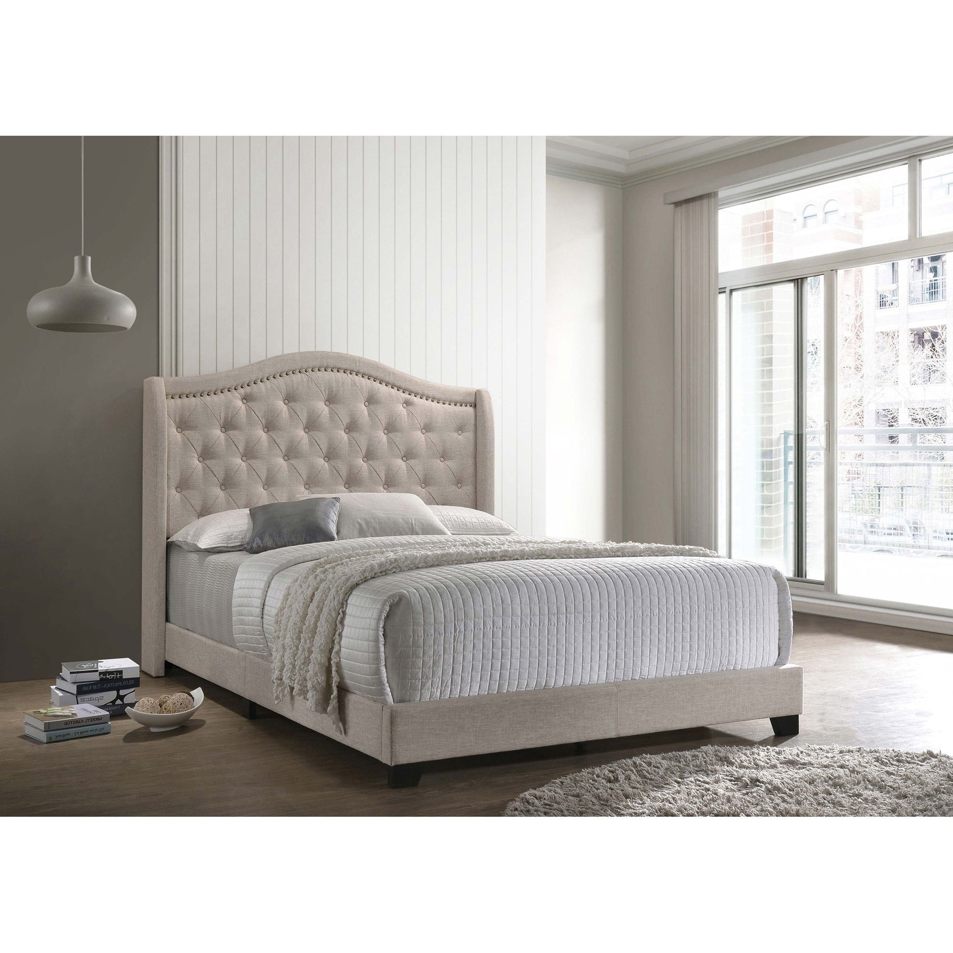 Maassluis - Bed With Button Tufted Headboard - The Sleep Loft - Online Mattress Showroom NYC
