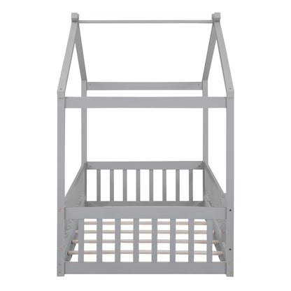 Bed House Bed Frame With Fence - The Sleep Loft - Online Mattress Showroom NYC
