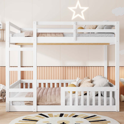 Stylish Bunk Bed With Ladder And Guardrails - The Sleep Loft - Online Mattress Showroom NYC
