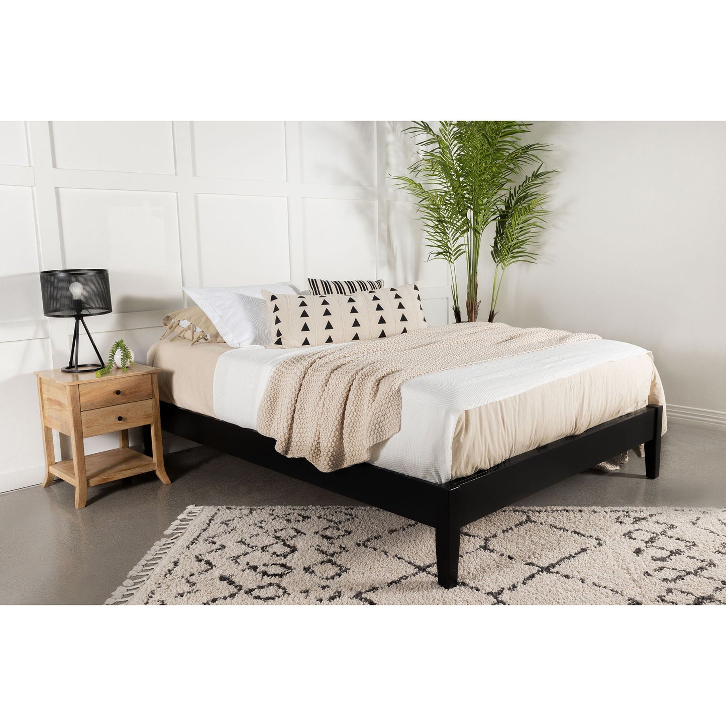 Ridgeview - Queen Storage Panel Bed With Low Profile Design - Black - The Sleep Loft - Online Mattress Showroom NYC