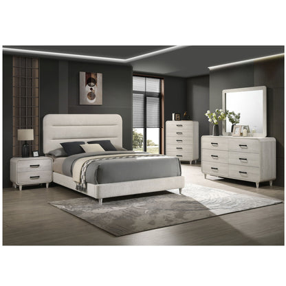 Nightstand With 2 Drawers, Ample Storage Space - Antique White - The Sleep Loft - Online Mattress Showroom NYC