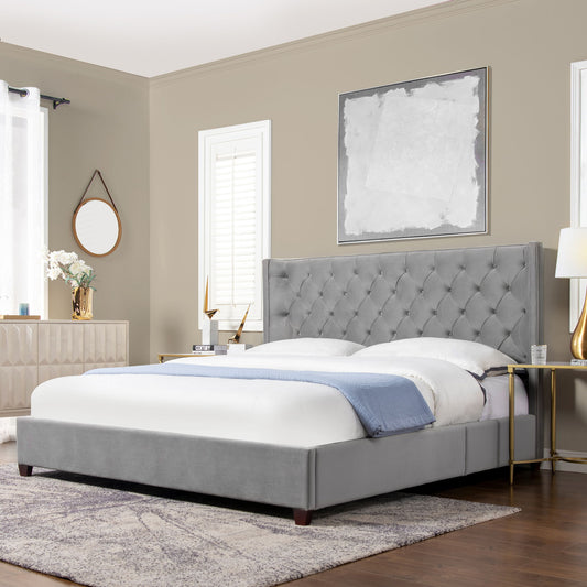 Manhattan - Shelter King Platform Bed Frame - The Sleep Loft - Online Mattress Showroom NYC