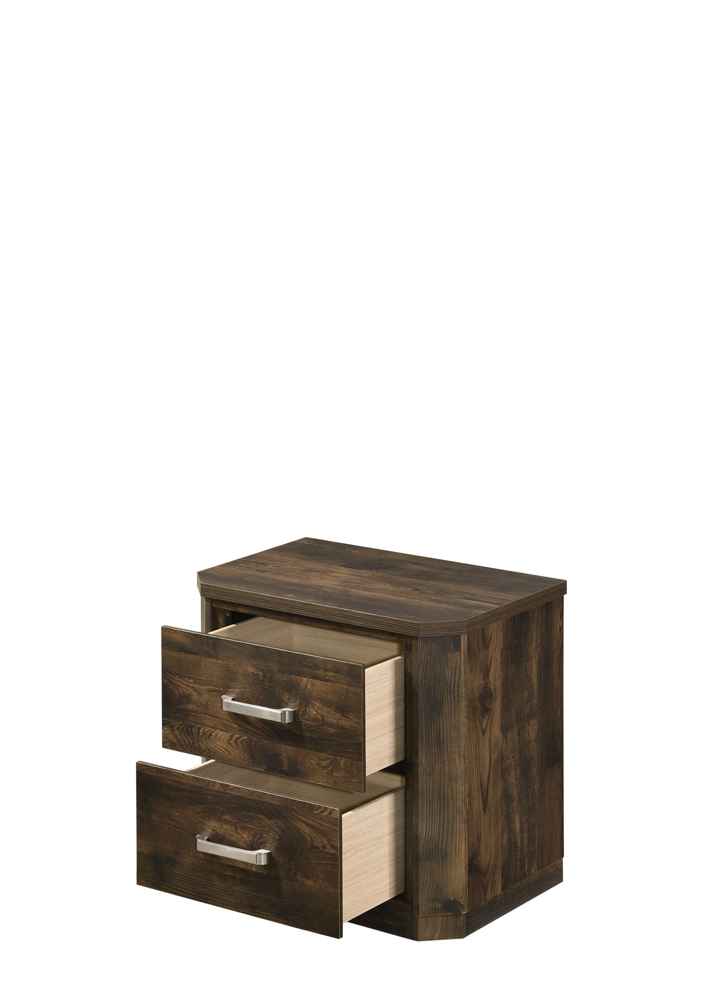 Elettra - Rustic Nightstand - Walnut - The Sleep Loft - Online Mattress Showroom NYC