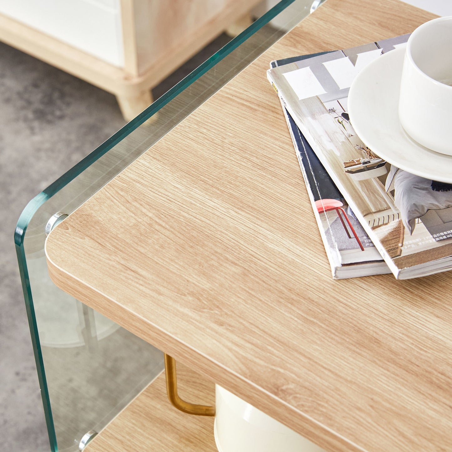 Modern 3 Layer Bedside Cabinet With Storage Function - The Sleep Loft - Online Mattress Showroom NYC