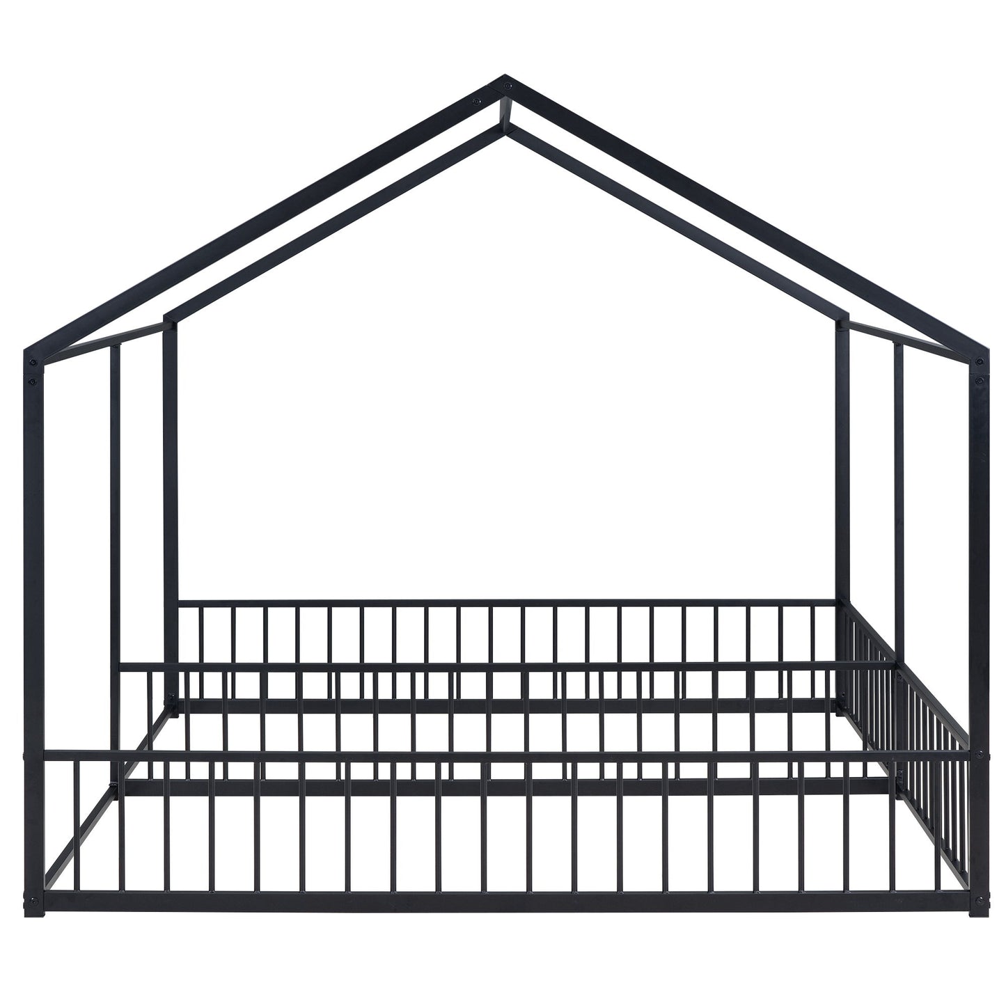 House Platform Beds, 2 Shared Beds, Metal Frame With Guardrails - The Sleep Loft - Online Mattress Showroom NYC